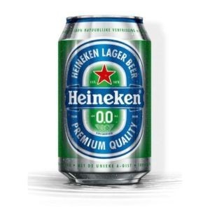 Heineken non alcohol beer 330ml (tin)