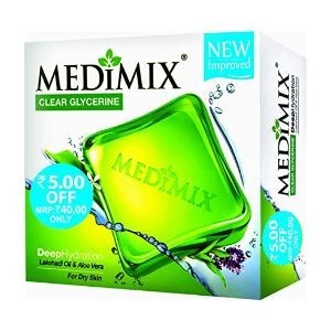 Medimix  clr glycerine deep hydration lakshadi oil & aloe vera  4x100g